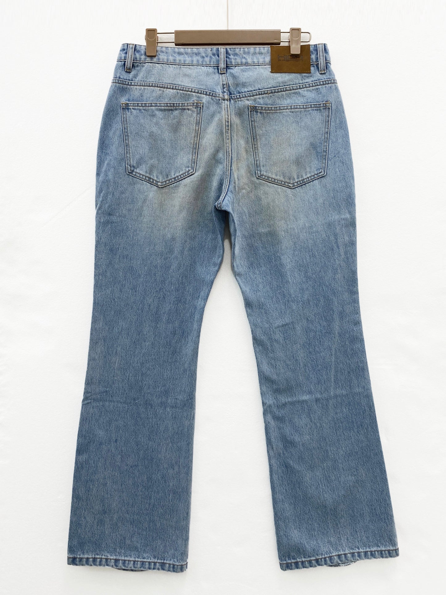 HF STRAIGHT LEG DENIM ( LIGHT WASHED )