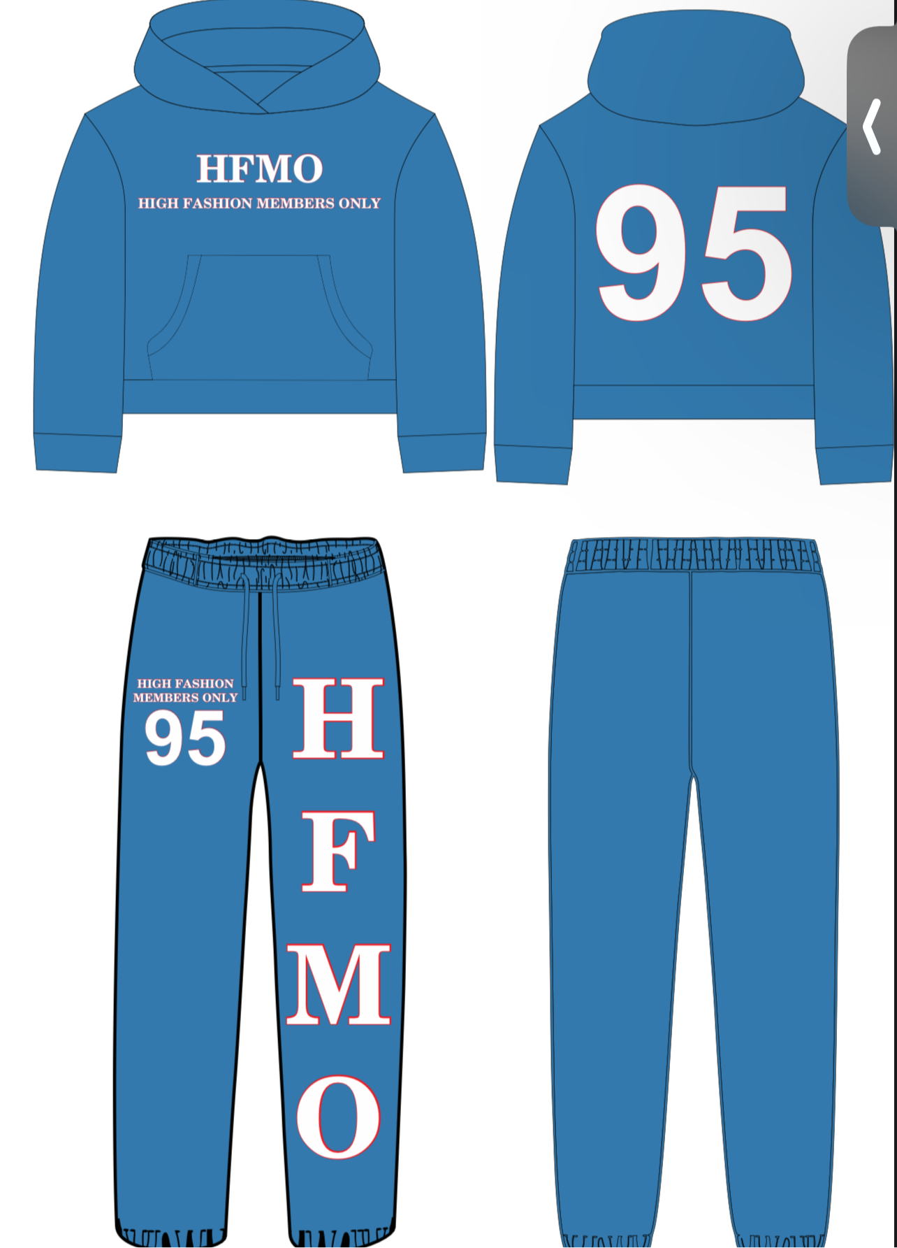 KIDS HFMO SET ( BLUE )